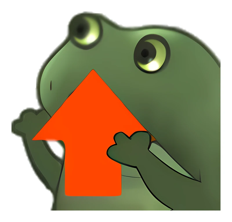 Bufo Upvote sticker