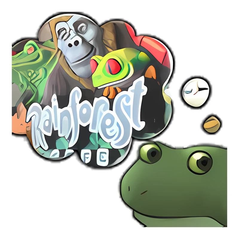 Bufo Uses His Birthday Wish To Try To Bring Rainforest Cafe Back sticker