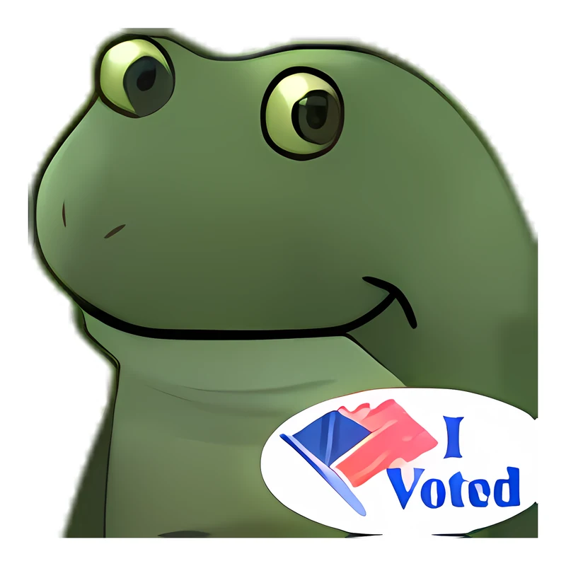 Bufo Voted sticker