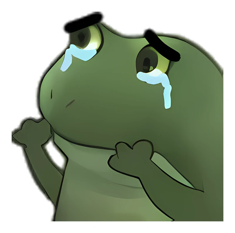 Bufo Why Must It Be This Way sticker