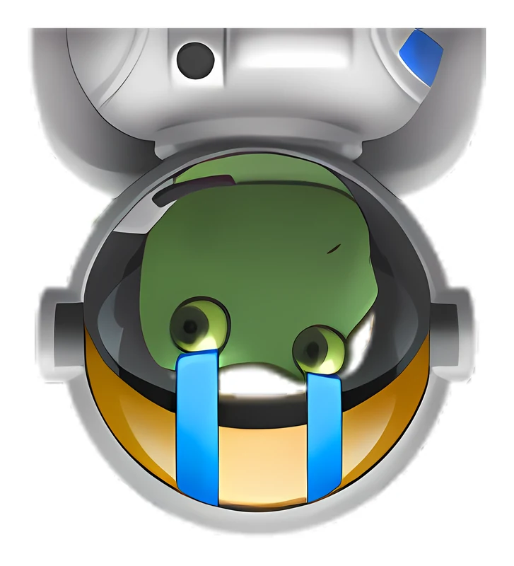 Bufo Will Not Be Going To Space Today sticker
