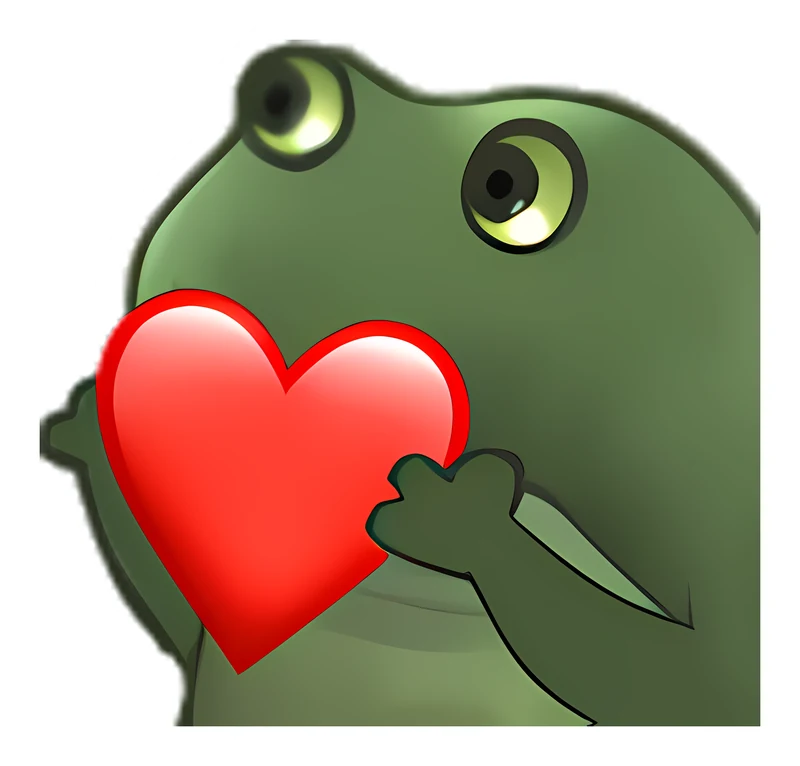 Bufo Wishes You A Happy Valentines Day sticker