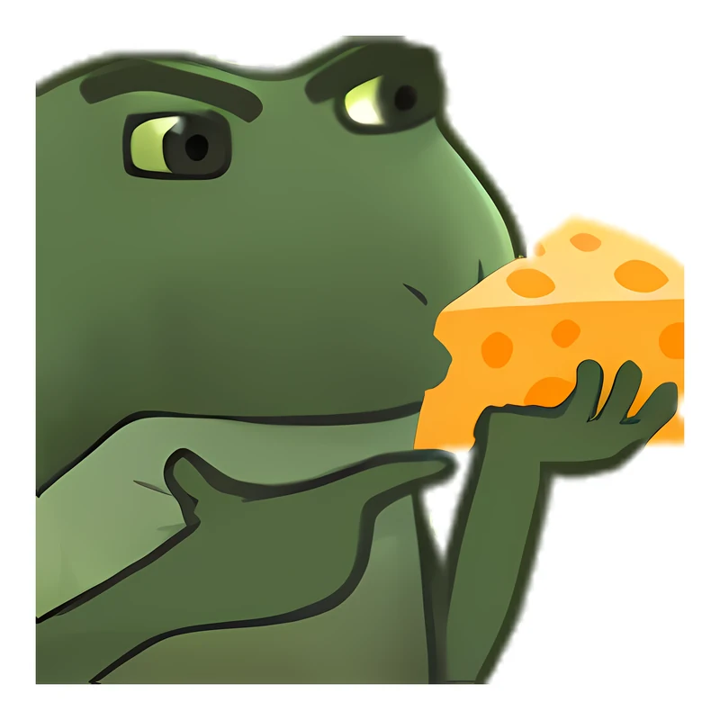 Bufo Wonders If Deliciousness Of This Cheese Is Worth The Pain His Lactose Intolerance Will Cause sticker