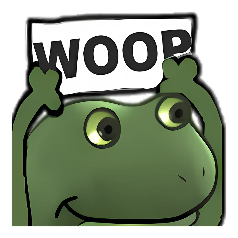 Bufo Woop sticker