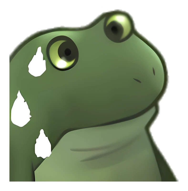 Bufo Worried sticker