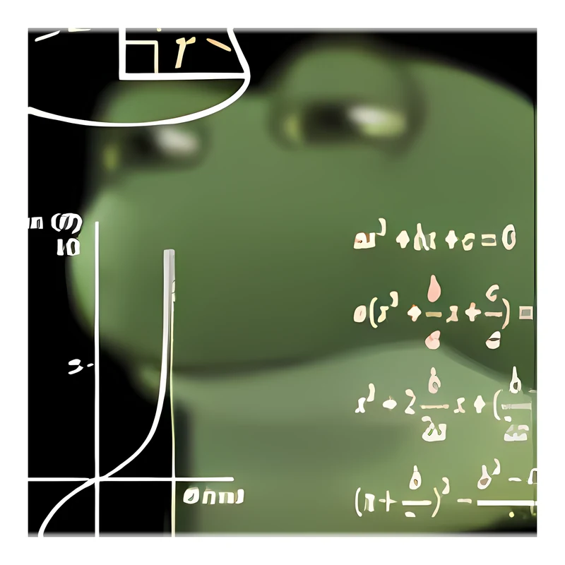 Confused Math Bufo sticker