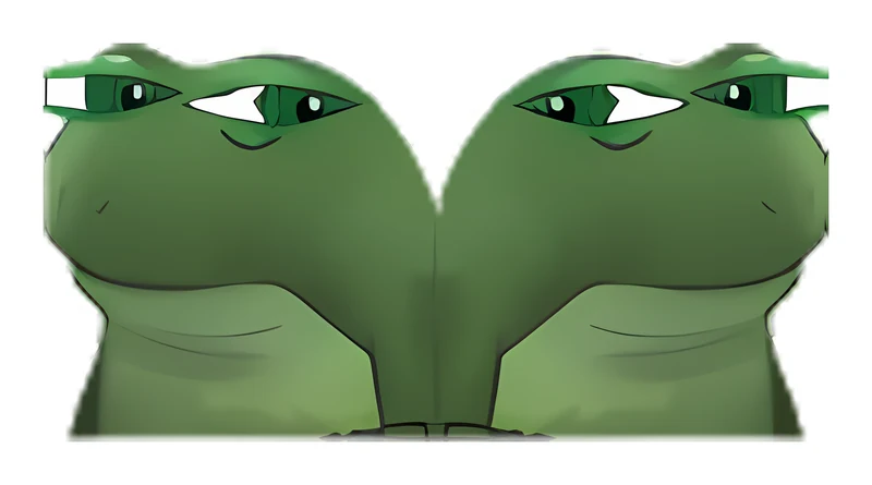 Double Bufo Sideeye sticker