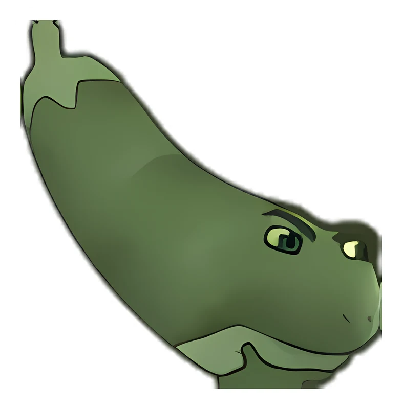 Eggplant Bufo sticker