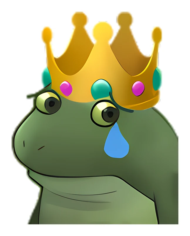 Heavy Is The Bufo That Wears The Crown sticker