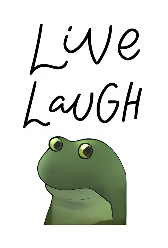 Live Laugh Bufo sticker