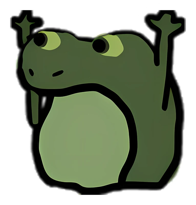 Low Fidelity Bufo Excited sticker