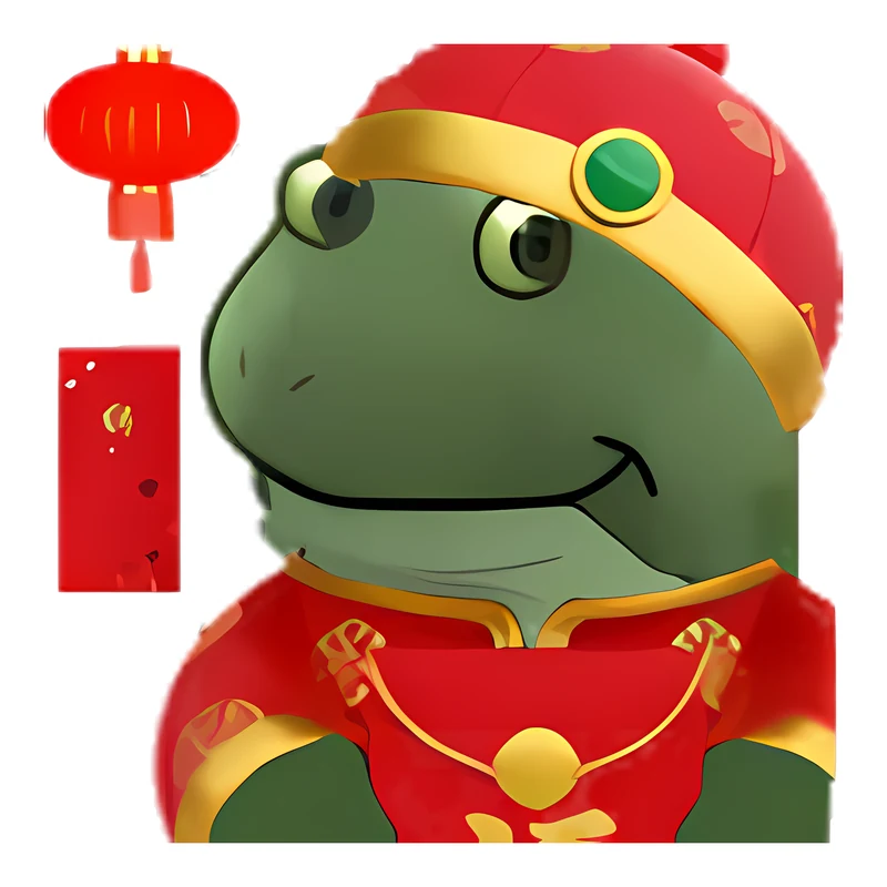 Lunar New Year Bufo sticker