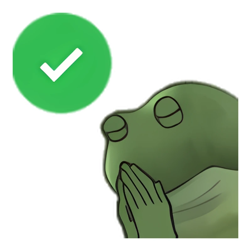 Bufo Thanks You For The Approval sticker