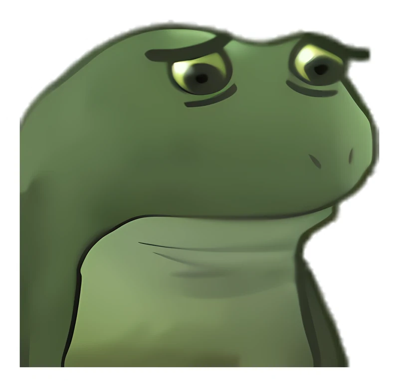 Sad Bufo sticker