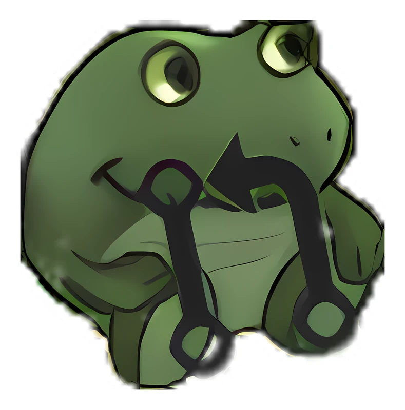 Smol Bufo Has A Smol Pull Request That Needs Reviews And He Promises It Will Only Take A Minute sticker