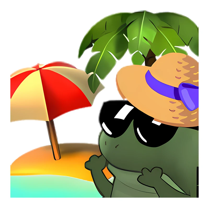 Vacation Bufo Is Vacationing sticker