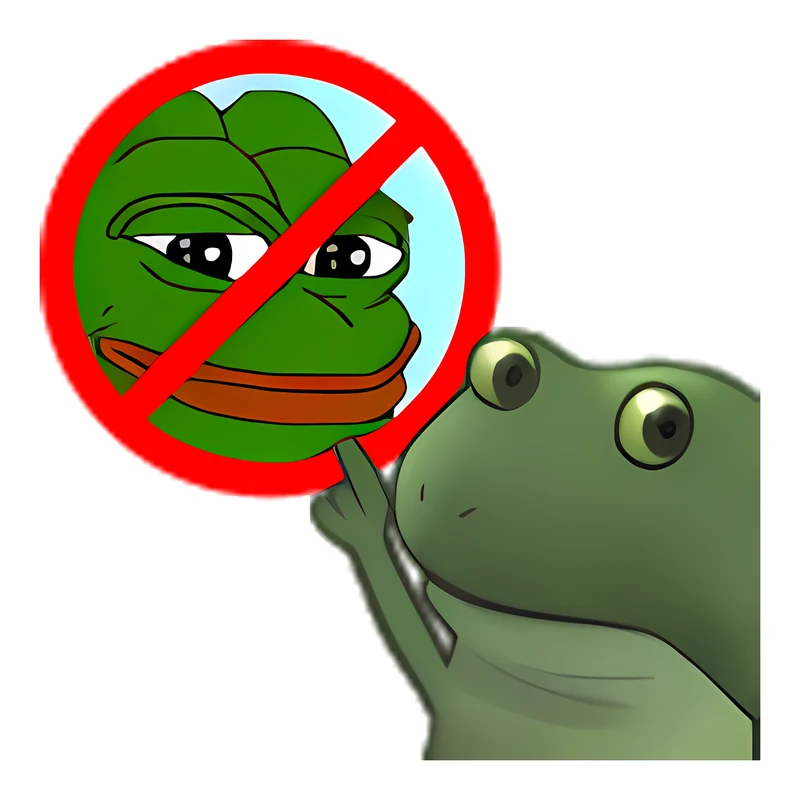 Wrong Frog sticker